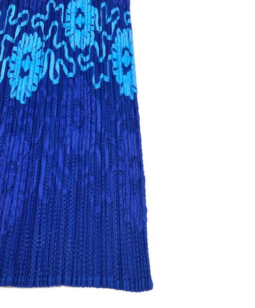 PLEATS PLEASE（プリーツプリーズ）PLEATS PLEASE (プリーツプリーズ) プリーツワンピース ブルー サイズ:2の古着・服飾アイテム