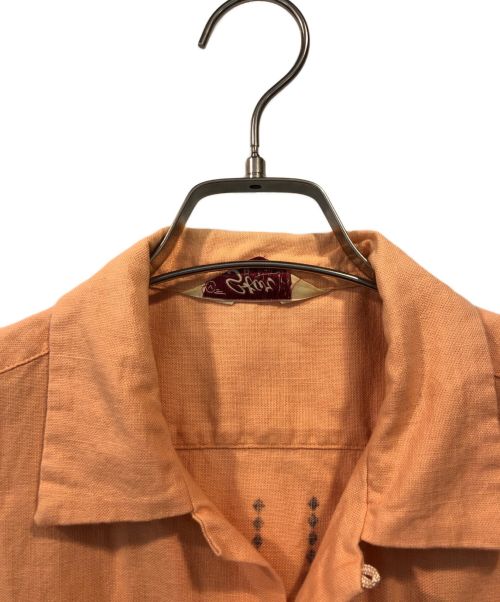 Star OF HOLLYWOOD（スターオブハリウッド）Star OF HOLLYWOOD (スターオブハリウッド) オープンカラーシャツ オレンジ サイズ:Mの古着・服飾アイテム