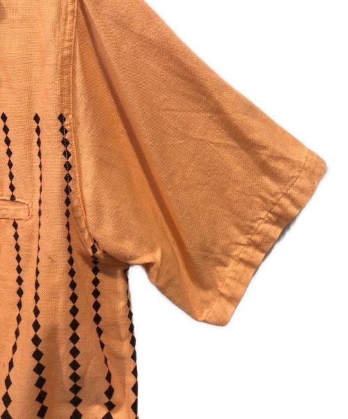 Star OF HOLLYWOOD（スターオブハリウッド）Star OF HOLLYWOOD (スターオブハリウッド) オープンカラーシャツ オレンジ サイズ:Mの古着・服飾アイテム