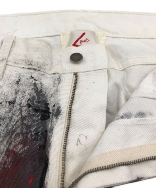 bond vault（ボンド ボルト）bond vault (ボンド) ペイントパンツ ホワイト サイズ:Lの古着・服飾アイテム