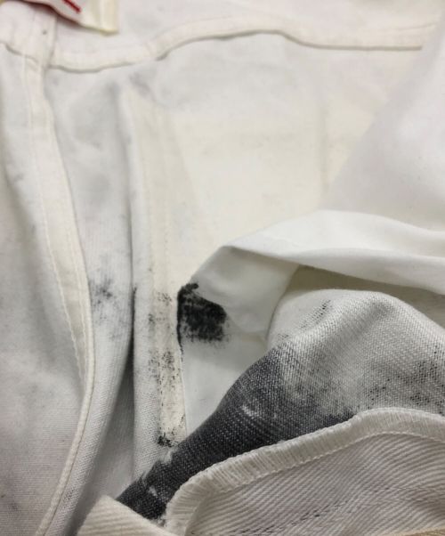 bond vault（ボンド ボルト）bond vault (ボンド) ペイントパンツ ホワイト サイズ:Lの古着・服飾アイテム