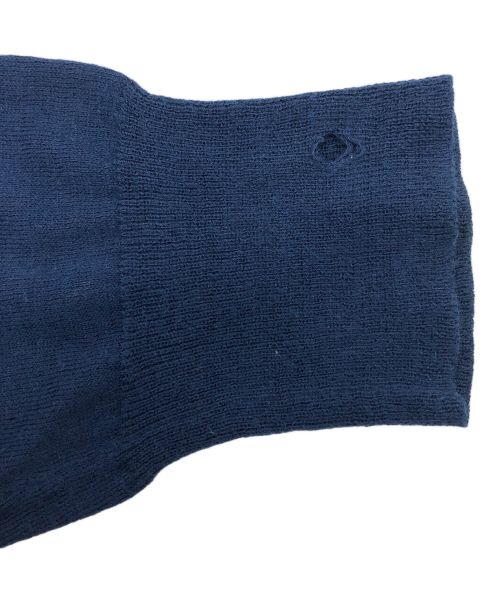 PEEL&LIFT（ピールアンドリフト）PEEL&LIFT (ピールアンドリフト) ダメージ加工クルーネックニット ネイビー サイズ:Mの古着・服飾アイテム