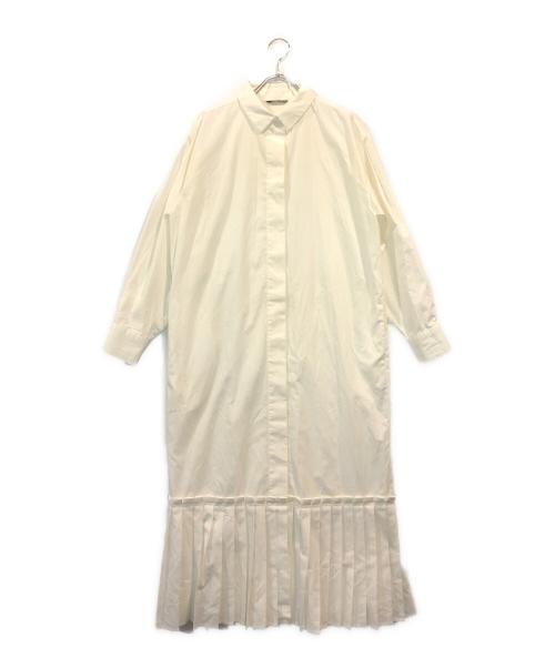 styling/（スタイリング）styling/ (スタイリング) プリーツヘムシャツワンピース ホワイト サイズ:SIZE 0の古着・服飾アイテム