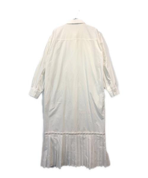 styling/（スタイリング）styling/ (スタイリング) プリーツヘムシャツワンピース ホワイト サイズ:SIZE 0の古着・服飾アイテム