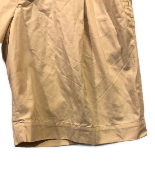HERILL（ヘリル）HERILL (ヘリル) エジプシャンコットンチノタックショーツ ベージュ サイズ:1の古着・服飾アイテム
