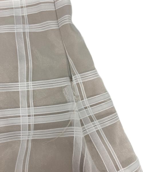 MERCURY DUO（マーキュリーデュオ）MERCURY DUO (マーキュリーデュオ) シアーチェックバックレースアップミニスカパン ピンク サイズ:Mの古着・服飾アイテム