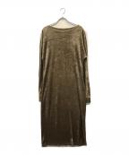 MM6 Maison Margielaエムエムシックスメゾンマルジェラ）の古着「パイルカットソーワンピース」｜ベージュ