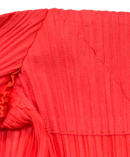 PLEATS PLEASE（プリーツプリーズ）PLEATS PLEASE (プリーツプリーズ) ジップアッププリーツブラウス オレンジ サイズ:3の古着・服飾アイテム