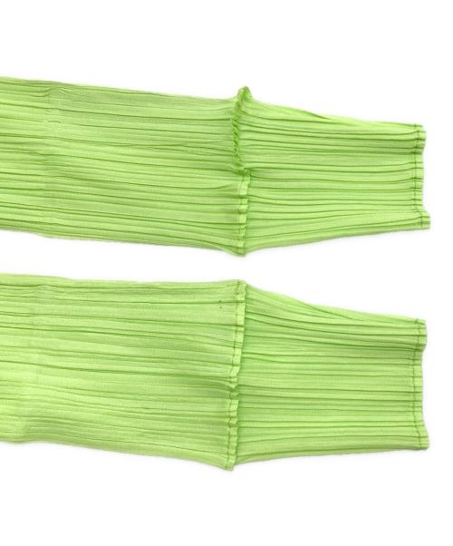 PLEATS PLEASE（プリーツプリーズ）PLEATS PLEASE (プリーツプリーズ) プリーツワンピース グリーン サイズ:3の古着・服飾アイテム