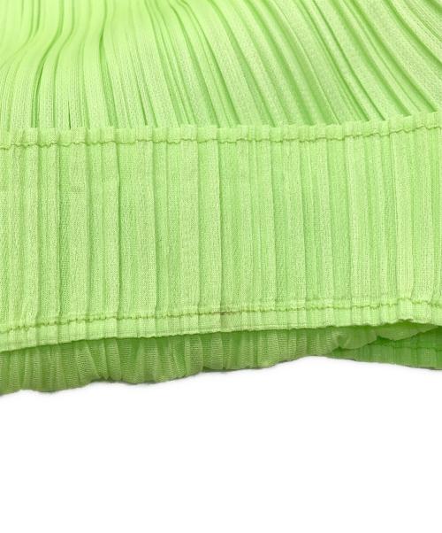 PLEATS PLEASE（プリーツプリーズ）PLEATS PLEASE (プリーツプリーズ) プリーツワンピース グリーン サイズ:3の古着・服飾アイテム