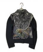 ISSEY MIYAKE meイッセイ ミヤケ ミー）の古着「MIMI YOKOO POMEGRANATEブラウス(ミニ　ヨコオ　ポムグラネイト　ブラウス)」｜ブラック