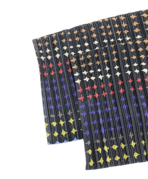 PLEATS PLEASE（プリーツプリーズ）PLEATS PLEASE (プリーツプリーズ) 総柄プリーツボレロカーディガン ネイビー サイズ:SIZE 3の古着・服飾アイテム