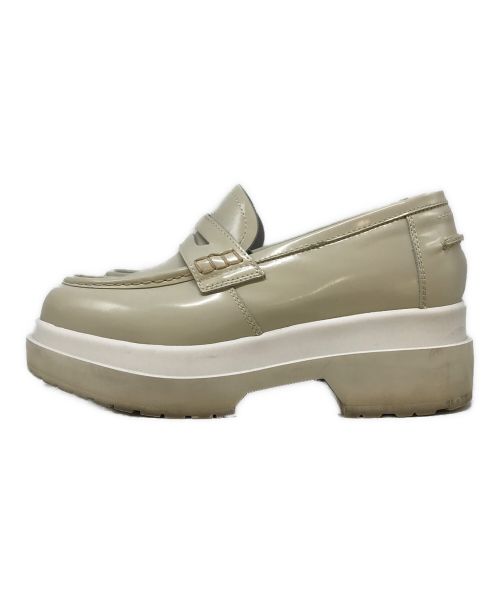 MM6 Maison Margiela（エムエムシックスメゾンマルジェラ）MM6 Maison Margiela (エムエムシックス メゾンマルジェラ) 厚底コインローファー グレー サイズ:39の古着・服飾アイテム