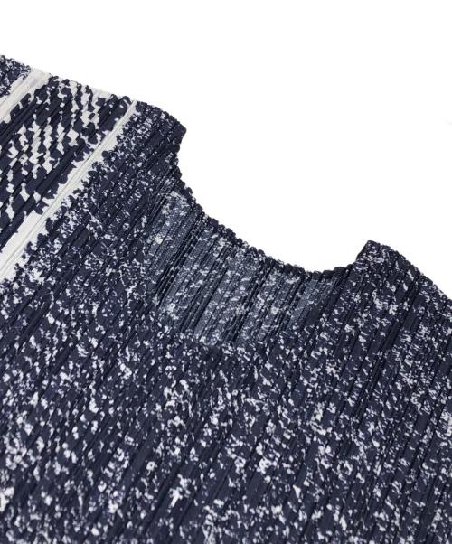 PLEATS PLEASE（プリーツプリーズ）PLEATS PLEASE (プリーツプリーズ) trail denim プリーツワンピース ネイビー サイズ:4の古着・服飾アイテム