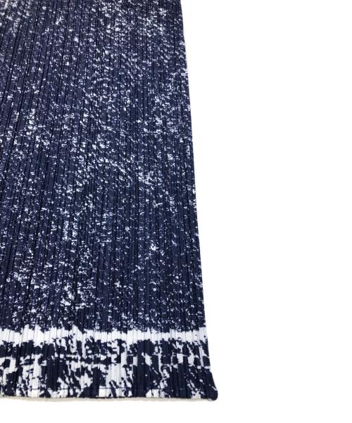 PLEATS PLEASE（プリーツプリーズ）PLEATS PLEASE (プリーツプリーズ) trail denim プリーツワンピース ネイビー サイズ:4の古着・服飾アイテム