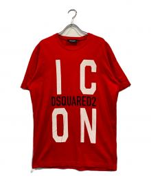 DSQUARED2（ディースクエアード）の古着「Icon T-Shir」｜レッド