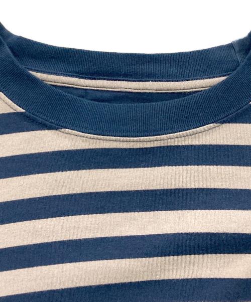 DESCENDANT（ディセンダント）DESCENDANT (ディセンダント) ボーダーレイヤードカットソー グレー×ネイビー サイズ:SIZE 1の古着・服飾アイテム