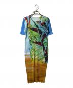 PLEATS PLEASEプリーツプリーズ）の古着「TROPICAL WINTERプリーツワンピース」｜マルチカラー