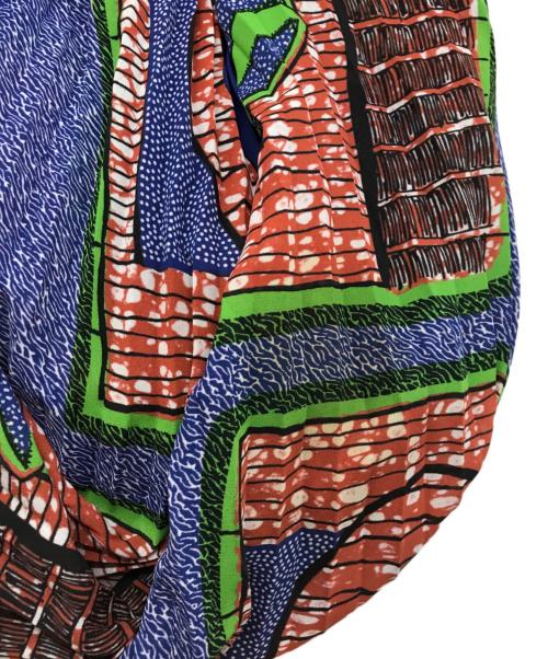 JUNYA WATANABE COMME des GARCONS（ジュンヤワタナベ コムデギャルソン）JUNYA WATANABE COMME des GARCONS ((ジュンヤワタナベ コムデギャルソン) ハーフスリーブプリーツブラウス マルチカラー サイズ:ｓの古着・服飾アイテム