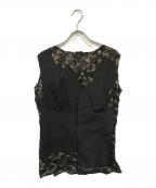 COMME des GARCONSコムデギャルソン）の古着「レースブラウス」｜ブラック