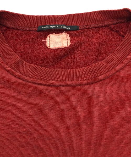 STONE ISLAND（ストーンアイランド）STONE ISLAND (ストーンアイランド) アーカイブラグランスウェット レッド サイズ:不明の古着・服飾アイテム