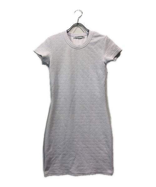 ALEXANDER WANG（アレキサンダー・ワン）ALEXANDER WANG (アレキサンダーワン) ジャガードミニワンピース ホワイト サイズ:ｓの古着・服飾アイテム