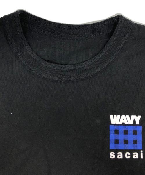 sacai（サカイ）sacai (サカイ) WAVY-T-shirt ブラック サイズ:3の古着・服飾アイテム