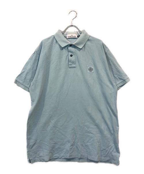STONE ISLAND（ストーンアイランド）STONE ISLAND (ストーンアイランド) ロゴポロシャツ スカイブルー サイズ:XXLの古着・服飾アイテム