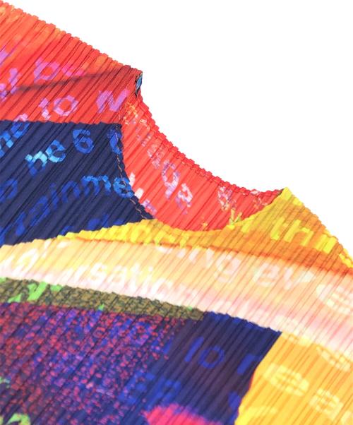 PLEATS PLEASE（プリーツプリーズ）PLEATS PLEASE (プリーツプリーズ) VOYAGERDRESS マルチカラー サイズ:3の古着・服飾アイテム