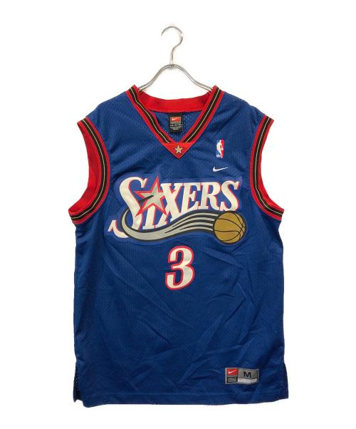 NIKE（ナイキ）NIKE (ナイキ) SIXERS ゲームシャツ ブルー サイズ:Mの古着・服飾アイテム