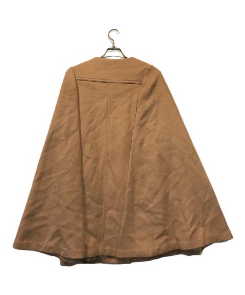 PLAIN PEOPLE（プレインピープル）PLAIN PEOPLE (プレインピープル) カシミヤブレンドマントコート ブラウン サイズ:SIZE 3の古着・服飾アイテム