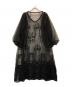 Belle vintage (ベル ヴィンテージ) オリジナルチュールレースボリューム袖SETワンピース ブラック サイズ:FREE 未使用品：8000円