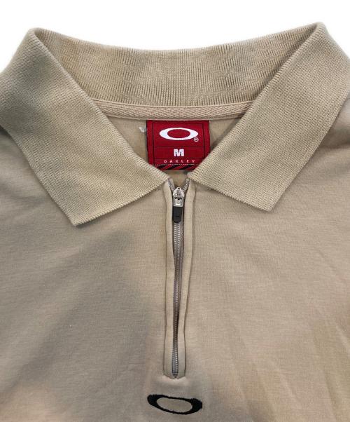 OAKLEY（オークリー）OAKLEY (オークリー) オールドハーフジップポロシャツ ベージュ サイズ:Mの古着・服飾アイテム