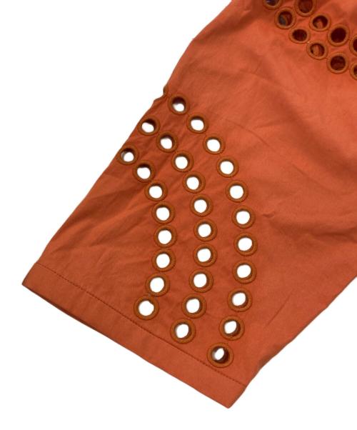 AERON（アーロン）AERON (アーロン) アイレットレース ブラウス オレンジ サイズ:XSの古着・服飾アイテム