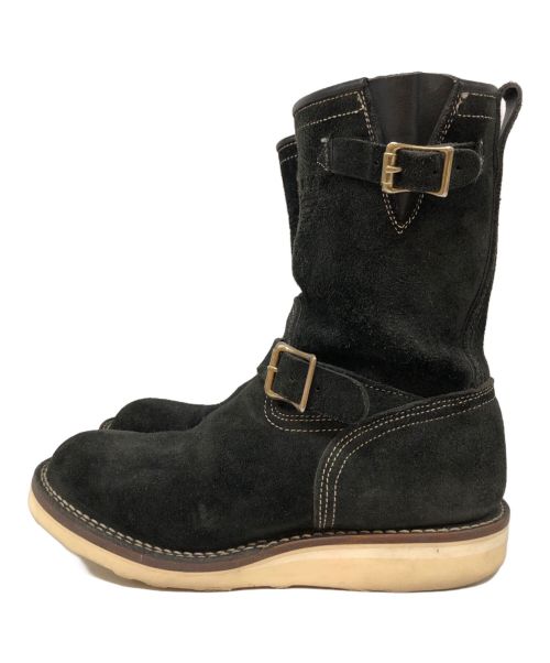 VIBERG BOOT（ヴァイバーグブーツ）VIBERG BOOT (ヴァイバーグブーツ) スウェードエンジニアブーツ ブラック サイズ:	7 1/2の古着・服飾アイテム