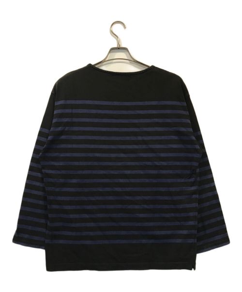 AUBERGE（オーベルジュ）AUBERGE (オーベルジュ) BIG Charlotteボーダーカットソー ブラック×ブルー サイズ:SIZE 40の古着・服飾アイテム