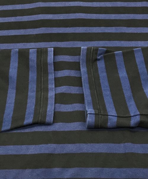 AUBERGE（オーベルジュ）AUBERGE (オーベルジュ) BIG Charlotteボーダーカットソー ブラック×ブルー サイズ:SIZE 40の古着・服飾アイテム