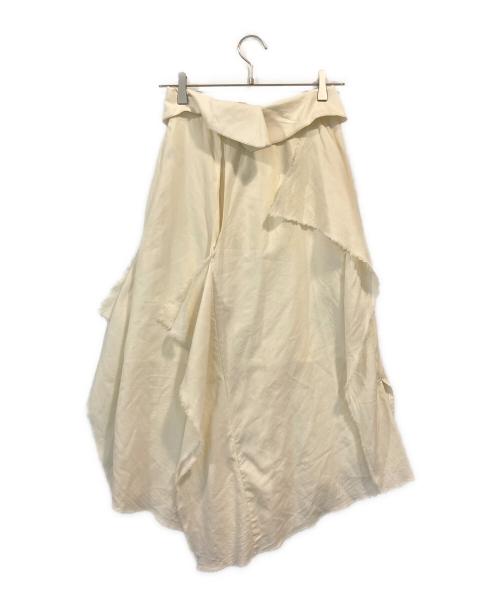 ENFOLD（エンフォルド）ENFOLD (エンフォルド) flared midi skirt アイボリー サイズ:SIZE 36の古着・服飾アイテム