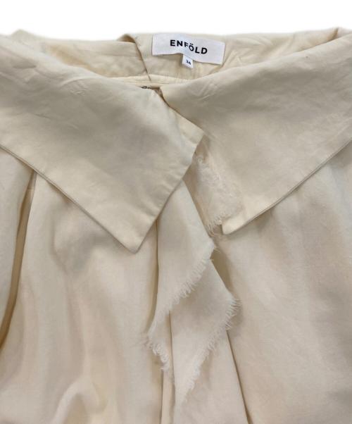 ENFOLD（エンフォルド）ENFOLD (エンフォルド) flared midi skirt アイボリー サイズ:SIZE 36の古着・服飾アイテム