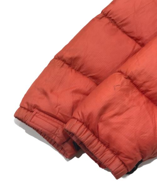 THE NORTH FACE（ザ ノース フェイス）THE NORTH FACE (ザ ノース フェイス) ダウンジャケット ブラック×オレンジ サイズ:印字薄れのため不明の古着・服飾アイテム
