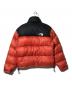THE NORTH FACE (ザ ノース フェイス) ダウンジャケット ブラック×オレンジ サイズ:印字薄れのため不明：7000円