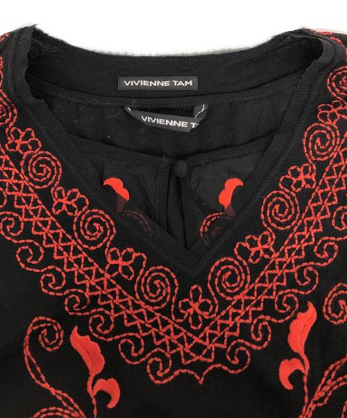 VIVIENNE TAM（ヴィヴィアンタム）VIVIENNE TAM (ヴィヴィアンタム) パワーネットアンサンブルブラウス ブラック サイズ:1の古着・服飾アイテム