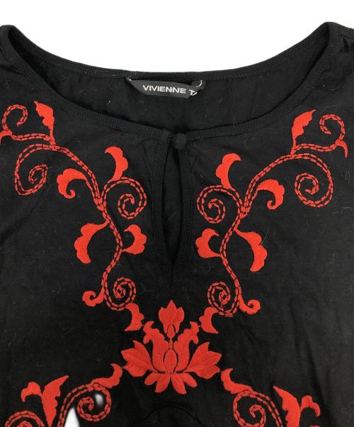 VIVIENNE TAM（ヴィヴィアンタム）VIVIENNE TAM (ヴィヴィアンタム) パワーネットアンサンブルブラウス ブラック サイズ:1の古着・服飾アイテム