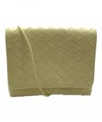 BOTTEGA VENETAボッテガベネタ）の古着「イントレチャートナッパミニショルダーバッグ」｜イエロー