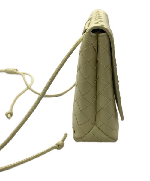BOTTEGA VENETA（ボッテガベネタ）BOTTEGA VENETA (ボッテガベネタ) イントレチャートナッパミニショルダーバッグ イエローの古着・服飾アイテム