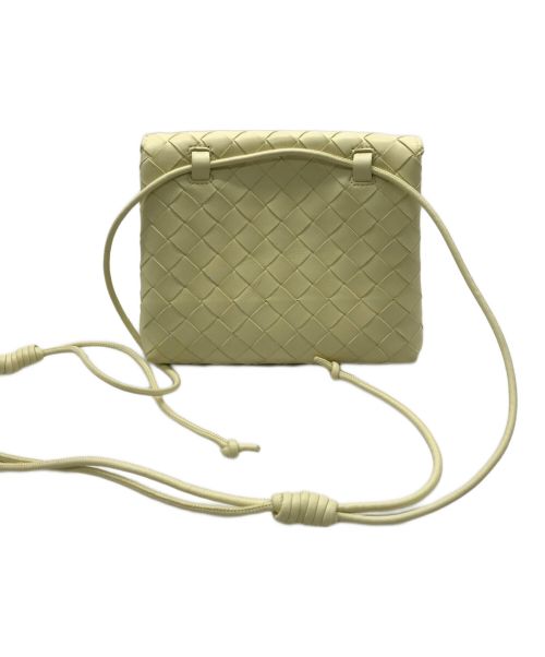BOTTEGA VENETA（ボッテガベネタ）BOTTEGA VENETA (ボッテガベネタ) イントレチャートナッパミニショルダーバッグ イエローの古着・服飾アイテム