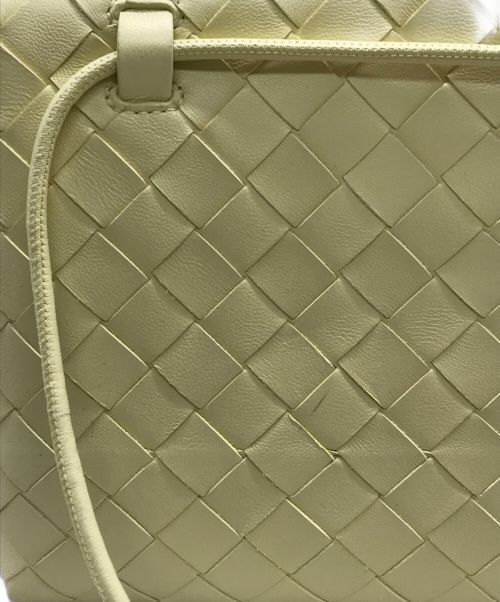 BOTTEGA VENETA（ボッテガベネタ）BOTTEGA VENETA (ボッテガベネタ) イントレチャートナッパミニショルダーバッグ イエローの古着・服飾アイテム