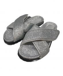 GIABORGHINI（ジアボルギーニ）の古着「ベルクロサンダル」｜シルバー