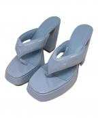 GIABORGHINIジアボルギーニ）の古着「ヒールサンダル」｜ブルー