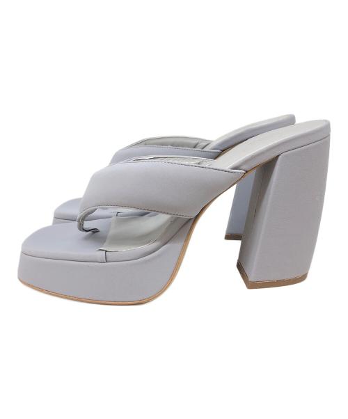 GIABORGHINI（ジアボルギーニ）GIABORGHINI (ジアボルギーニ) ヒールサンダル ブルー サイズ:39の古着・服飾アイテム